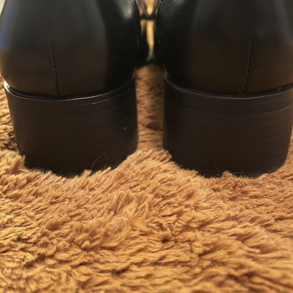 Naturalizer Women's Naples Model Slip On Block Heel Loafer Shoes Size 9W Black - Picture 4 of 12